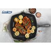 TIGAIE GRILL FONTA EMAILATA  26.5 X 4.5 CM, MARBLE GREY, COOKING BY HEINNER