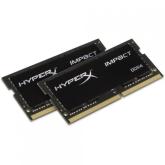 Memorie RAM notebook Kingston HyperX Impact, SODIMM, DDR4, 16GB (2x8GB), CL15, 2666MHz