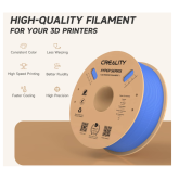 CREALITY HYPER PLA 3D Printer Filament, Blue, Temperatura printare: 200-220 grade celsius, Diametru filament: 1.75mm, Tensile strength: 52.99MPa, Bending strenght:92.38Mpa Dimensiuni rola filament: Diametru 200mm, inaltime 70mm, gaura centrala 56mm, vitez