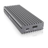 RACK extern Icy Box, pt. SSD, 1 x M.2 SSD la USB 3.1 (Gen2) Type-C, pana la 10Gbit/s, 22x 30/ 42/ 60/ 80, aluminiu, radiator aluminiu + pad silicon, prot. scriere, negru, 