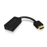 CABLU video Icy Box HDMI la VGA, aluminiu, negru, 