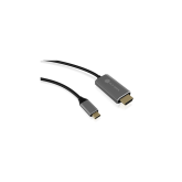 CABLU video Icy Box USB Type-C la HDMI, 1.8m, 4K la 60Hz, aluminiu, argintiu, 