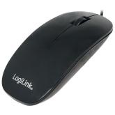 MOUSE Logilink, PC sau NB, cu fir, USB, optic, 1000 dpi, butoane/scroll 3/1, , negru, 