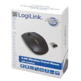 MOUSE Logilink, PC sau NB, wireless, 2.4GHz, optic, 1200 dpi, butoane/scroll 3/1, , negru, 
