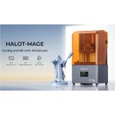 Imprimanta 3D Creality Halot-MAGE cu rasina, Tehnologie SLA, Stereolitografie, sursa 100W, dimensiuni printare: 228*128*230mm, Dimensiuni imprimanta: 333*270*608mm, Viteza:1-5s/strat, Inaltime strat:0.05-0.15mm, LCD 10.3