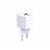 Incarcator cu USB Ieșire USB-C: USB-C: 5V/3A, 9V/3A, 12V/2,5A, 15V/2,0A, 20V1,5A (30W) PPS: 3,3V-11V/3,0A, 3,3V-16,0V/2,0A (33W) USB-A: 5V/3A, 9V/2A, 12V/1,5A (18W) USB-C+USB-A: 5V/3A (15W) Tensiune de intrare: 100-240VAC, 50/60Hz Protecție la