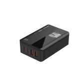 Incarcator retea Serioux 100W GAN Quick Charge, Intrare: 100-240V~ 50/60Hz 2.5A Max , C1 Ieșire: 5V/3A, 9V/3A, 12V/3A, 15V/3A, 20V/5A 100W Max , PPS:3.3-21V/5A, C2 Ieșire: 5V/3A, 9V/3A, 12V/3A, 15V/3A, 20V/5A 100W Max, PPS:3.3-21V/5A, A1 Ieșire: 5V/3A, 9V