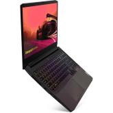 Laptop Lenovo Gaming IdeaPad 3 15ACH6, 15.6'' FHD IPS 120Hz, Procesor AMD Ryzen™ 7 5800H (16M Cache, up to 4.4 GHz), 8GB DDR4, 512GB SSD, GeForce RTX 3050 4GB, No OS, Shadow Black