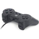 GAMEPAD cu fir GEMBIRD, PC, USB, negru, 