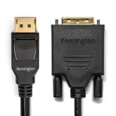 CABLU video KENSINGTON, DisplayPort 1.2 (T) la DVI-D DL (T), 1.8m, negru, 