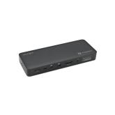 DOCKING Station KENSINGTON universal, conecPC USB-C, Thunderbolt 4, USB-A 3.1x3, USB Type Cx1, Thunderbolt 4, HDMI v2.0, DP v1.4x1, DP v1.2x2, RJ-45, NB 96 W, SD,microSD,Audio,negru 