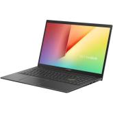 Laptop ASUS Vivobook, K513EA-L12253, 15.6-inch, FHD (1920 x 1080) 16:9, OLED, i7-1165G7, 4GB DDR4 on board + 4GB DDR4 SO-DIMM, 512GB, Intel Iris X Graphics  Plastic, Indie Black, Without.OS, 2 years