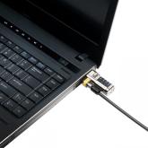 CABLU securitate KENSINGTON pt. notebook slot standard, cifru cu patru discuri, conectare one-click, 1.5m, cablu otel carbon, 5mm, 