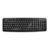 Tastatura Serioux 9400USB, cu fir, US layout, neagra, 104 taste, USB