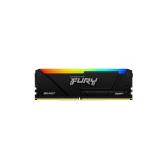 Memorie RAM Kingston Fury Beast RGB, DIMM, DDR4, 64GB, 3600MHz, CL18, 1.35V, Kit of 2, RGB Lighting