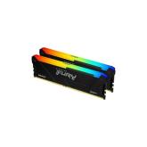 Memorie Kingston FURY Beast RGB 16GB DDR4 3600MHz CL17 Dual Channel Kit