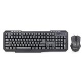 KIT wireless GEMBIRD, tastatura wireless multimedia 104 taste (+ 8 taste multimedia) + mouse wireless 1000dpi, 4 butoane, rotita scroll, black 