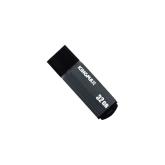MEMORIE USB 2.0 KINGMAX 32 GB, cu capac, carcasa aluminiu, negru / gri, 