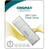 MEMORIE USB 3.2 Gen 1 KINGMAX  32 GB, cu capac, plastic, alb, 