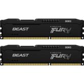 Memorie RAM Kingston , DIMM, DDR3, 8GB (2x4GB), CL10, 1600MHz , Fury Beast