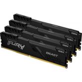 Memorie RAM Kingston , DIMM, DDR4, 16GB (4x4GB), CL16, 2666MHz , Fury Beast
