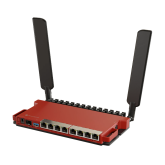 Mikrotik router wireless L009UiGS-2HaxD-IN, Procesor: 800Mhz, Memorie: 512mb RAM, 128Mb NAND, Interfata: 8 x 10/100/1000Mbps, 1 x SFP, Dimesiuni: 220x125x22mm, Licenta RouterOS: L5, 2 x antene externe 4DBI.