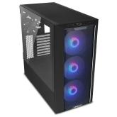 Lian Li LANCOOL III E-ATX Mid-Twr RGB negru, PCI-Slots 8, Preinstalled fans 4x 140 mm