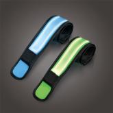 BRATARA LED LOGILINK, cu clips, 2 bucati, nailon, 3 moduri lumina, rezistent la apa, bat. CR2032, 34x4cm, 30g, albastru si verde,