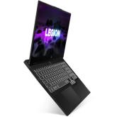 Laptop Lenovo 15.6'' Legion S7 15ACH6, UHD IPS, Procesor AMD Ryzen™ 9 5900HX, 32GB DDR4, 1TB SSD, GeForce RTX 3060 6GB, No OS, Shadow Black