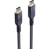Cablu alimentare si date Aukey, USB Type-C (T) la USB Type-C (T), 1.8m, 480 Mbps, 100W, braided, negru, 