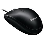 Mouse Logitech B100, optic, interfata USB, rezolutie 800 DPI, 4 butoane, negru