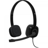 LOGITECH H151 Wired Stereo Headset - BLACK - 3.5 MM