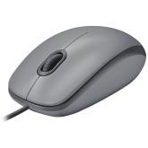 LOGITECH M110 Wired Mouse SILENT - MID GRAY - USB