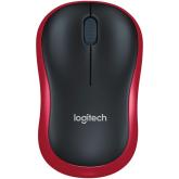 Mouse Logitech M185 Wireless, 1000 DPI, rosu