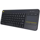 LOGITECH Wireless Touch Keyboard K400 Plus - INTNL - US International layout - Black