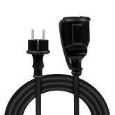 Cablu de alimentare prelungitor, Schuko, 5m, 3x1.5mm2, 250V / 16A, black, Logilink 