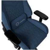 LORGAR Ace 422, Gaming chair, Anti-stain durable fabric, 1.8 mm metal frame, multiblock mechanism, 4D armrests, 5 Star aluminium base, Class-4 gas lift, 75mm PU casters, Blue