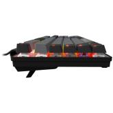 LORGAR Azar 514, Wired mechanical gaming keyboard, RGB backlight, 1680000 colour variations, 18 modes, keys number: 104, 50M clicks, linear dream switches, spring cable up to 3.4m, ABS plastic+metal, magnetic cover, 450*136*39mm, 1.17kg, black, EN layout