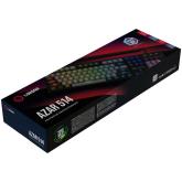 LORGAR Azar 514, Wired mechanical gaming keyboard, RGB backlight, 1680000 colour variations, 18 modes, keys number: 104, 50M clicks, linear dream switches, spring cable up to 3.4m, ABS plastic+metal, magnetic cover, 450*136*39mm, 1.17kg, black, EN layout