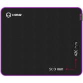 Lorgar Main 315, Gaming mouse pad, High-speed surface, Purple anti-slip rubber base, size: 500mm x 420mm x 3mm, weight 0.39kg