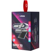 LORGAR Rapax 701, Streaming Camera,2K 1080P/60fps, 1/3'',4Mega CMOS Image Sensor, Auto Focus, Built-in high sensivity low noise cancelling Microphone, Blue coating color, USB 2.0 Type C , L=2000mm, size: 105x46.8x62.5mm, Weight: 108g