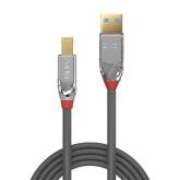 Cablu transfer Lindy USB 3.0 Type A to B, 3m,  Cromo Line
