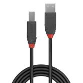 Cablu Lindy USB A-USB B Anthra  1m negru 