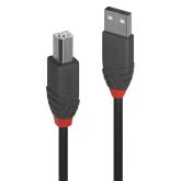Cablu transfer Lindy LY-36674, USB 2.0 Type A to B, 3m, Anthra Line