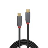 Cablu Lindy USB C-USB C Anthra  2m negru 