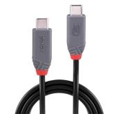 Cablu Lindy 0.8m USB4 Type C 40Gbps Anth 