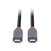 Cablu Lindy 0.8m USB4 Type C 40Gbps Anth 