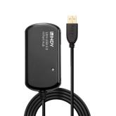 Hub USB Lindy LY-42783, USB 2.0, 12 m, negru