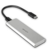 Rack SSD M.2 Lindy USB 3.0 SATA, argintiu