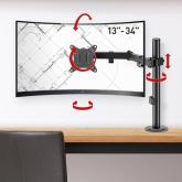 Suport monitor Barkan M121T full motion, pentru monitoare de 13